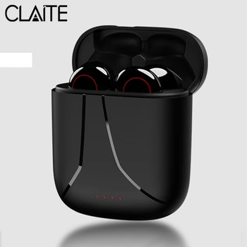 

CLAITE Mini TWS Wireless bluetooth Earphone HiFi Stereo HD Call Earbuds Smart Touch Waterproof Sports Headset for Xiaomi Huawei