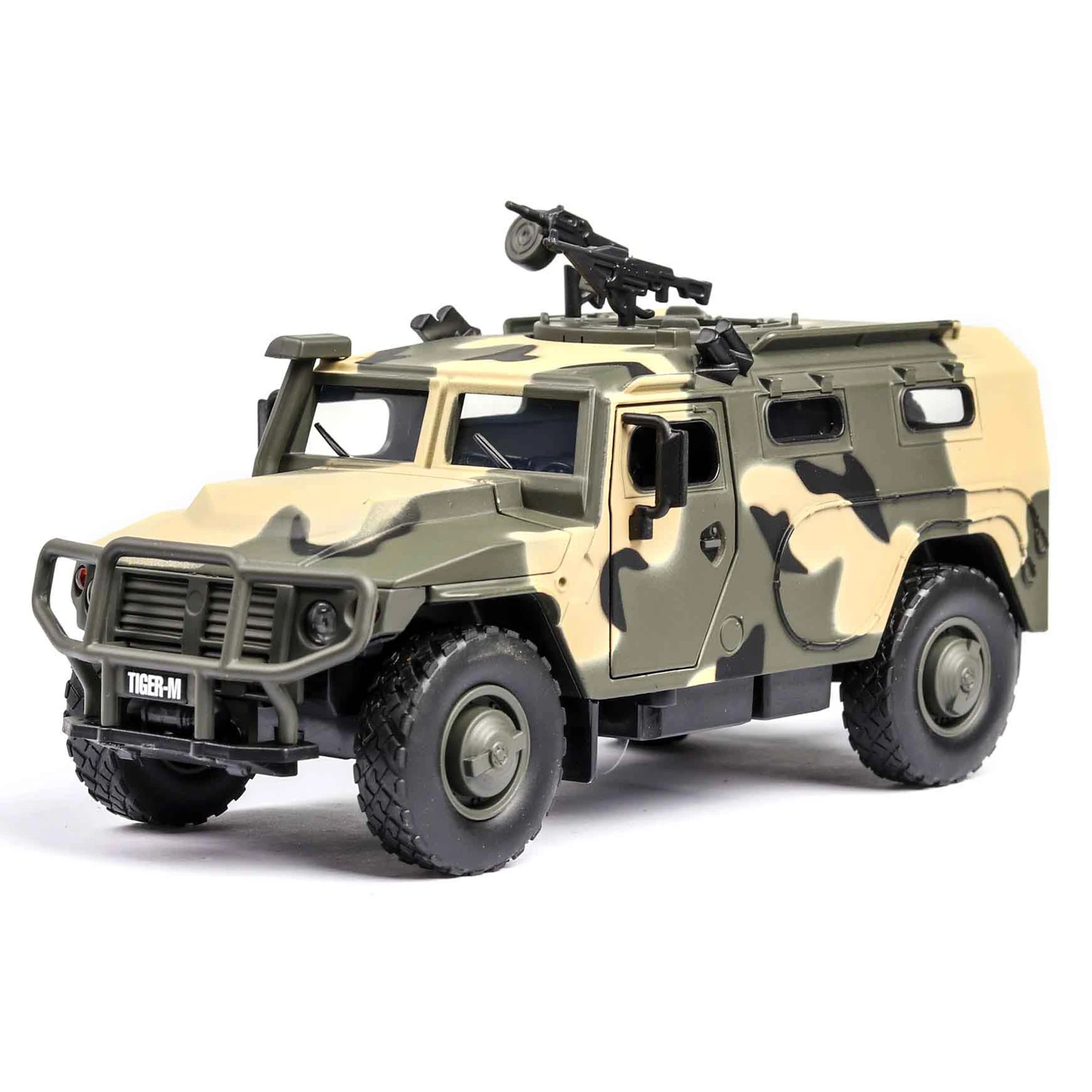 1:32 Hummer M1046 Military car model Explosion proof Armored vehicle with sound light alloy toy car