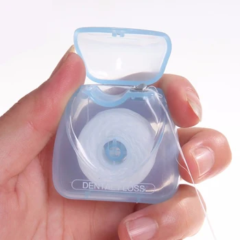 

50m Europe quality dental flosser built-in spool Mint flavored replacement flat wire dental floss Health Hygiene