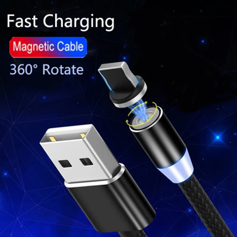 Магнитный USB-кабель для IPhone 11 Pro XR XS MAX X 8 7 6S Plus | Мобильные телефоны и аксессуары