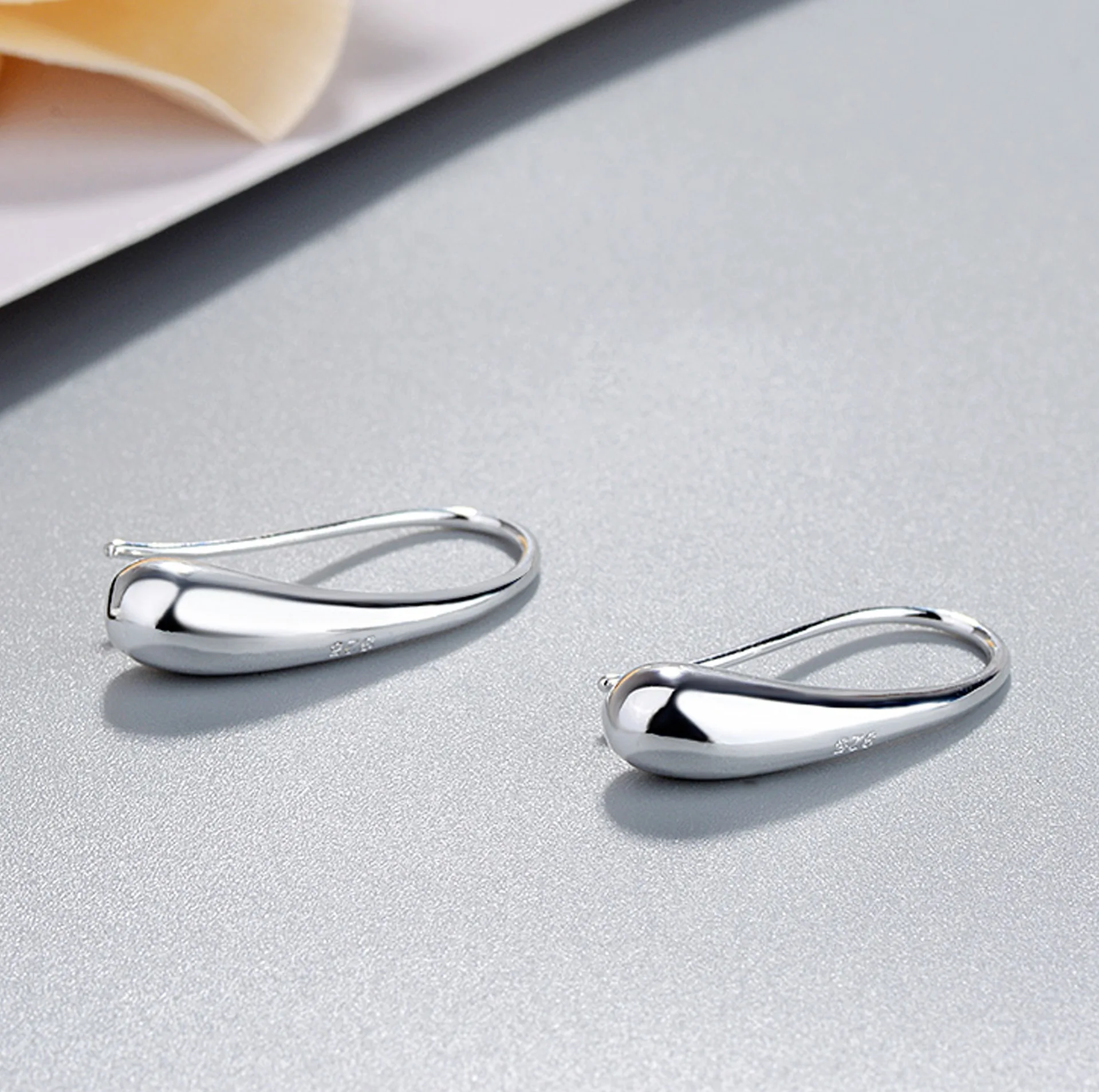 Fashion Wedding Bridal Jewelry Set 925 Sterling Silver Water Drop Earrings Necklace Bangles Ring Sets For Women Party Gifts - Image 5