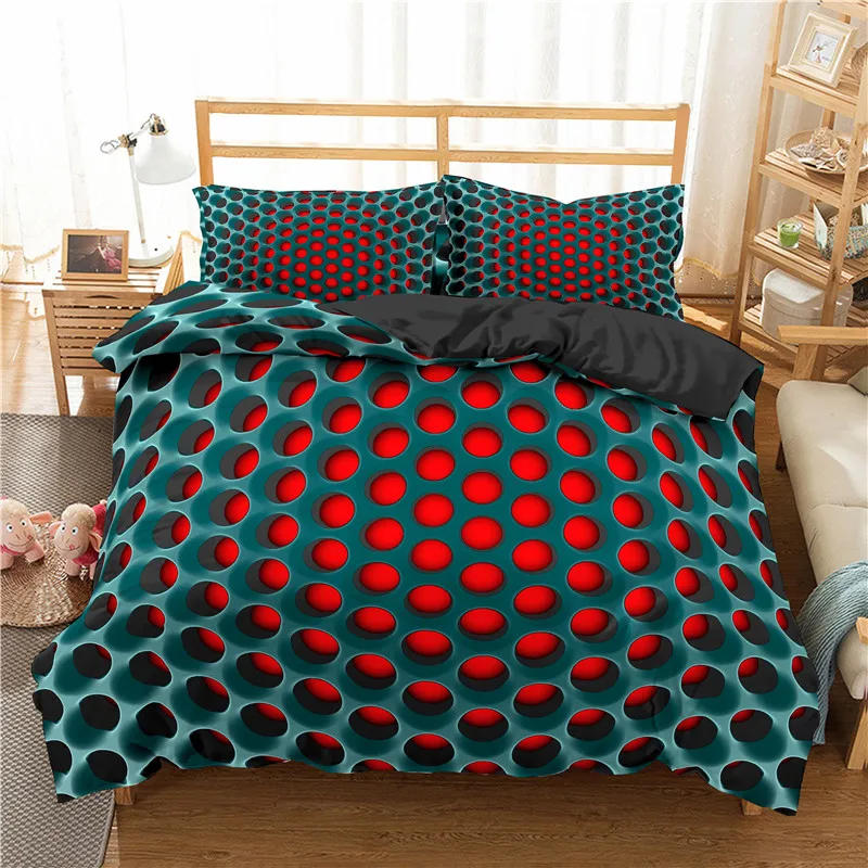 

Boniu 3d Luxury Bedding Sets Geometric Print Duvet Cover Pillowcase 3pcs Twin Queen King Size Bed Clothes For Home