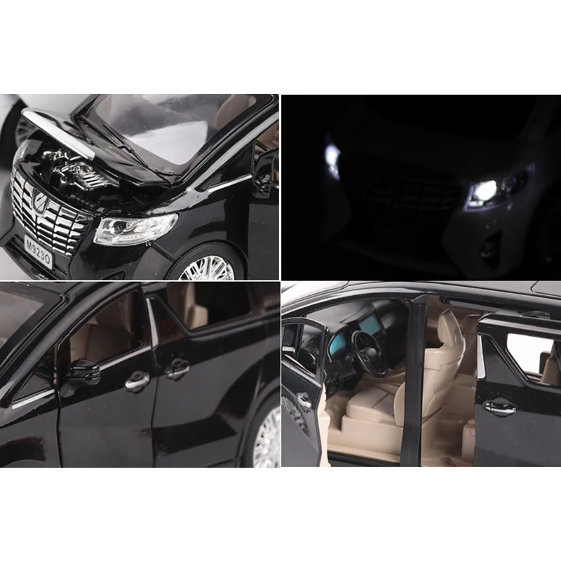 Модель автомобиля Alphard в масштабе 1:24 литые игрушечные автомобили внедорожник из