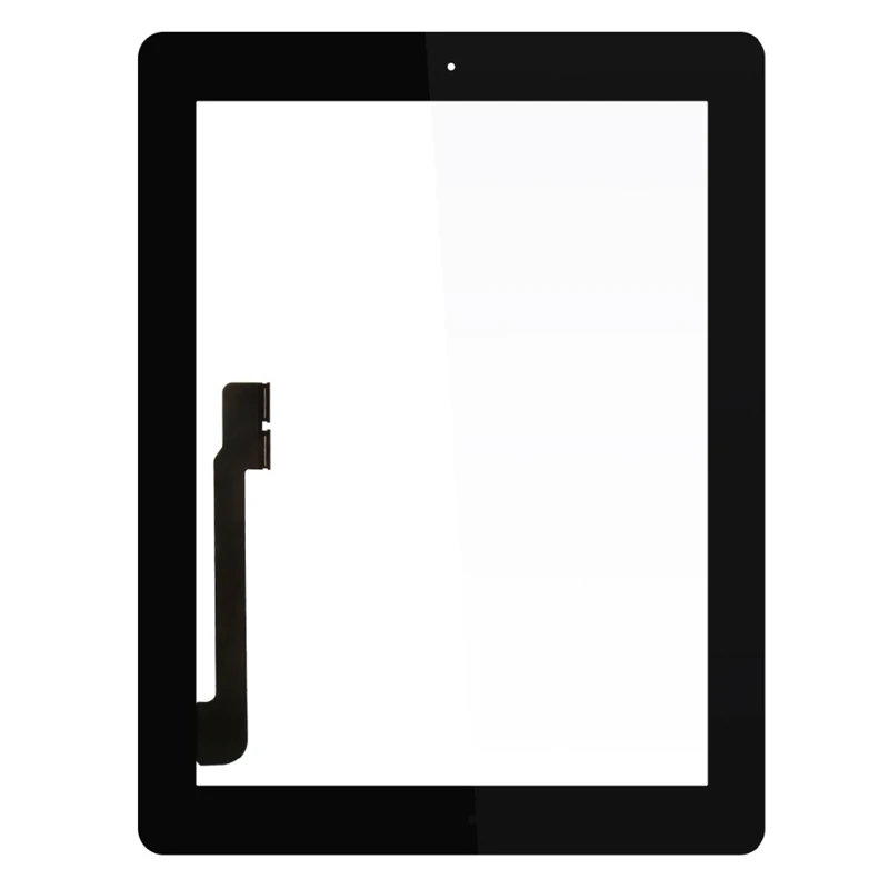 9," Digitzer Для apple iPad 3 Touch iPad3 A1416 A1430 A1403 сенсорный экран дигитайзер сенсор стеклянная панель рамка - Цвет: Черный