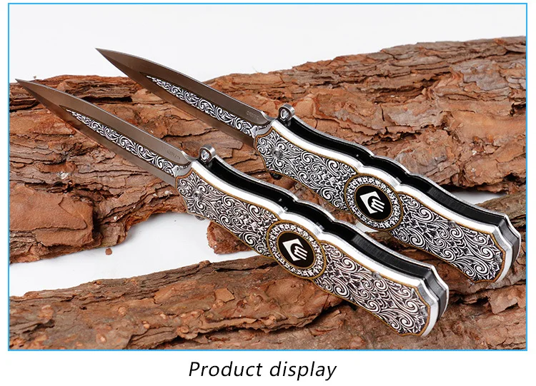 Дамасские 8," ножи Складной нож 7cr18mov лезвие стальная ручка ручной EDC полный стальной открытый кемпинг охотничий нож карманные ножи
