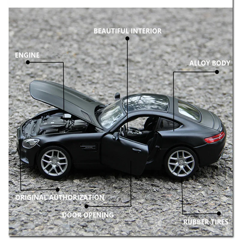 Bburago 1:24 Mercedes-Benz AMG-GT имитация сплава Модель автомобиля моделирование автомобиля украшение коллекция Подарочная игрушка