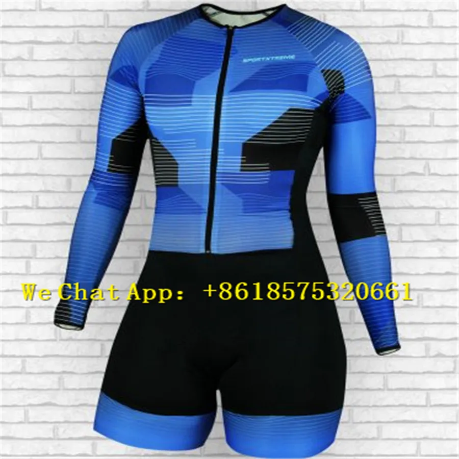 Летний триатлон Майо Триатлон Велоспорт шерстяной облегающий костюм ropa ciclismo rode одежда для велогонок комбинезон bicicleta с длинными рукавами - Цвет: long  Sleeve 4