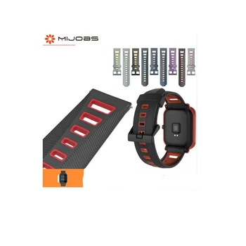 

Mijobs Xiaomi Amazfit Bip Bracelets Watch with Silicone Strap Strap for Xiaomi Amazfit GTS Bip Wrist Strap Stratos 2 Pace