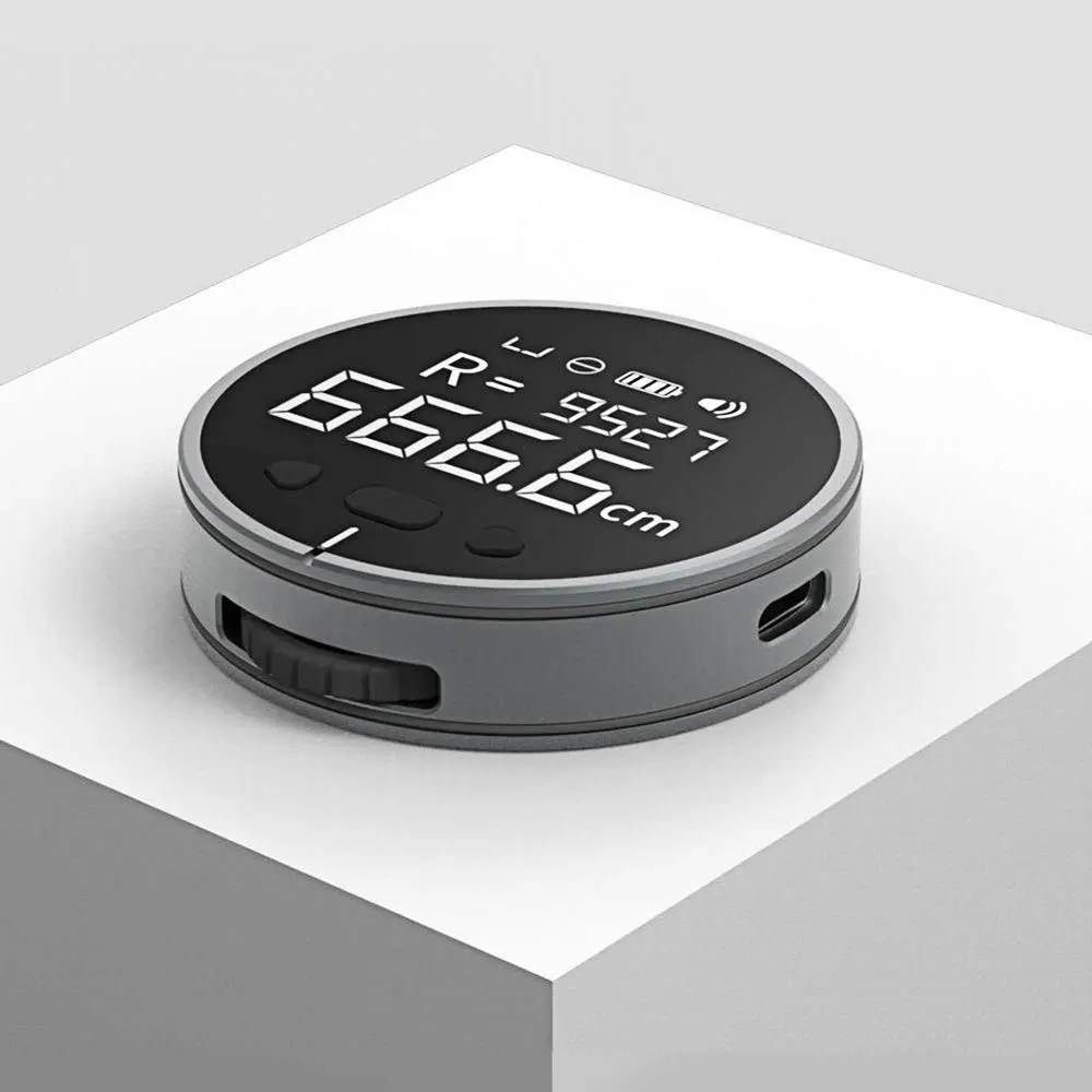 Digital Tape Measure DUKA LCD Digital Meter Electronic Tape Measure Little Q Electronic Ruler Voicebroadcast Digital Mesuring Curve Irregular Object