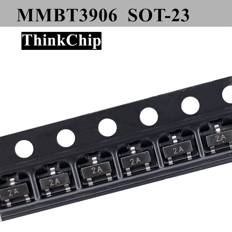 (100 шт.) MMBT3906 SOT-23 3906 2N3906 SMD PNP Транзистор Триод сигнала (маркировка 2A) | Электроника