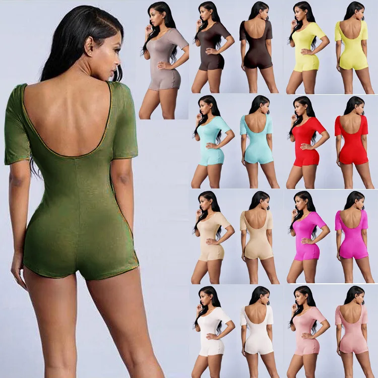 

OWLPRINCESS 2016 Summer New Style Tight Sexy Onesie Short Onesie