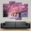 4PCS HD Printing Pink Cherry Tree Landscape Art Painting Poster Modern Living Room Corridor Home Decor Picture Without Frame 1