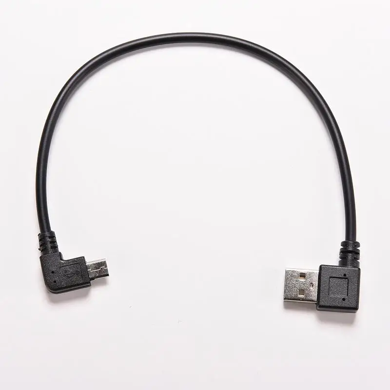 1 шт. кабель для передачи данных с левым углом USB 2 0 разъем а папа 90 градусов на Micro