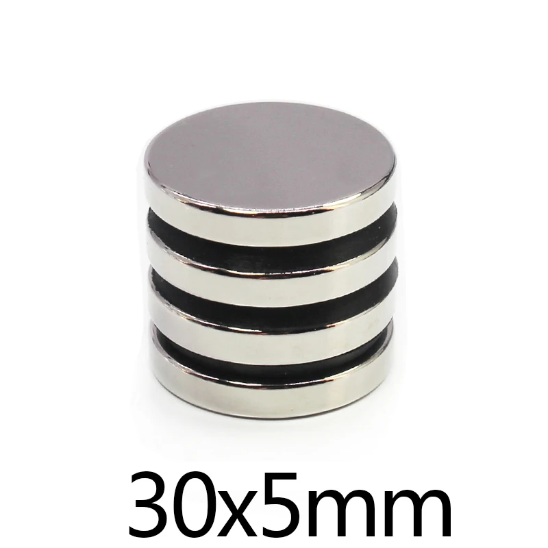 

3/10/20pcs N35 30*5mm Super Powerful Strong Bulk Round NdFeB Neodymium Disc Magnets Dia 30mm x 5mm Rare Earth NdFeB Magnet