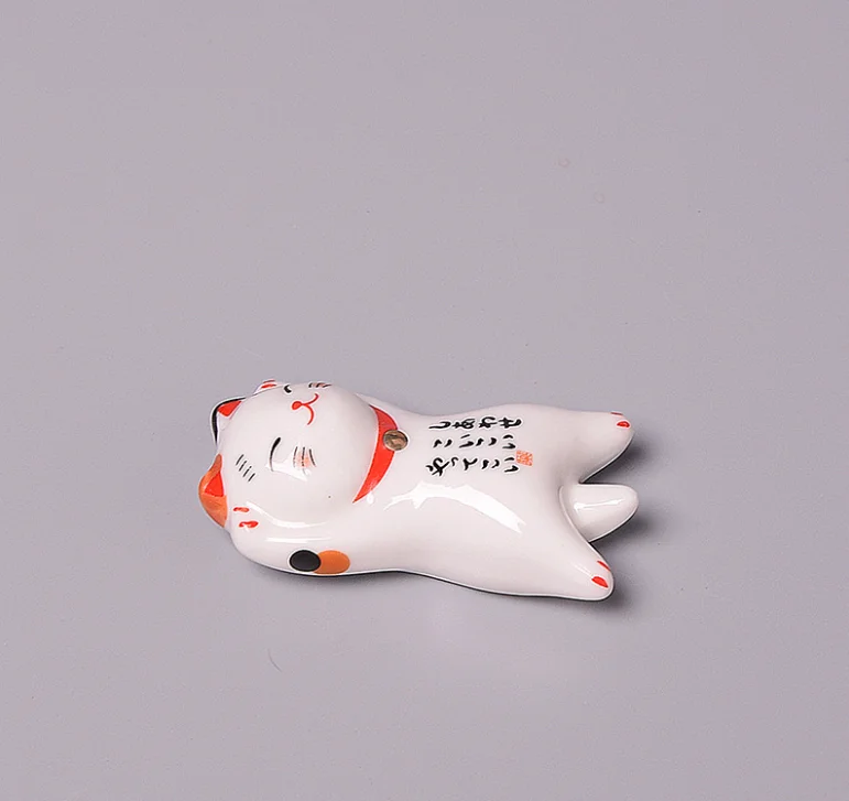 Креативные палочки для еды Lucky Cat, держатель для дома, отеля, керамика, милый Декор, японские кухонные инструменты, палочки для еды, палочки для еды LF620