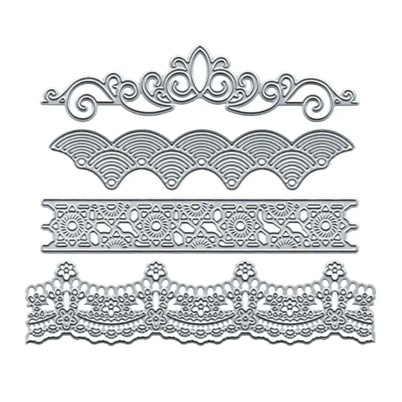

DIY Cutting Dies Lace Embossing Stencil Template for Scrapbooking Embossing Paper Card Decor