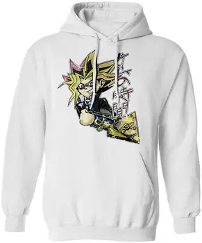 

New Graphic Shirt Anime Manga TCG Game No Jikan Novelty Tee Yu-Gi-Oh! Men's Hoodie Hooded Sweatshirt (White, M) men women