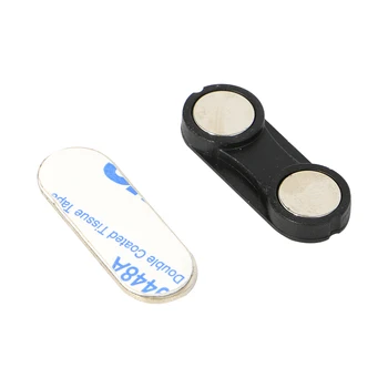 

100PCS 33*13mm Wholesale Black Strong Magnetic Name Badge ID Holder Plastic Fastener Security Magnet Back Name Tags