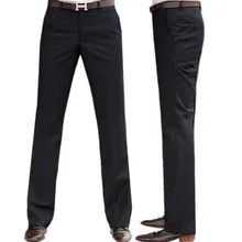 Мужские брюки, мужские осенние и зимние новые бархатные прямые брюки, мужские деловые брюки без драпировки, мужские повседневные брюки