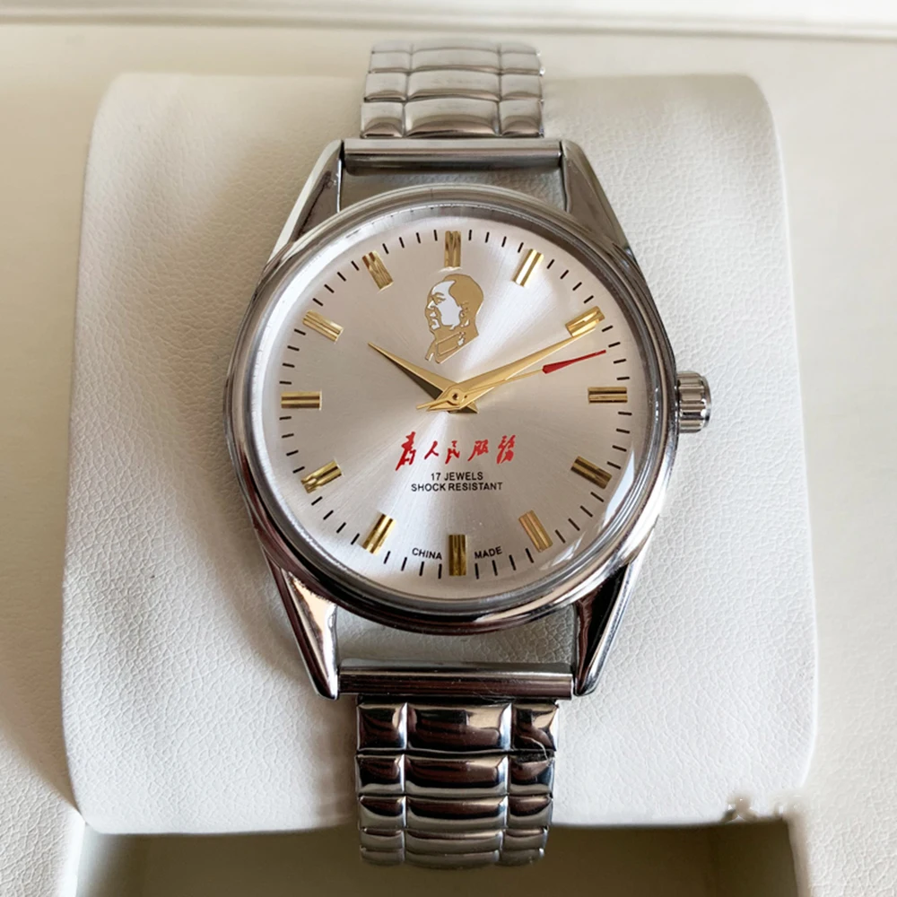 ヴィンテージ上海腕時計メンズ8120ハンド風機械式腕時計アンティーク36