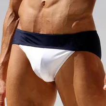 Мужские плавки с низкой талией, модные Лоскутные плавки, Молодежные шорты с низкой талией, дышащие шорты