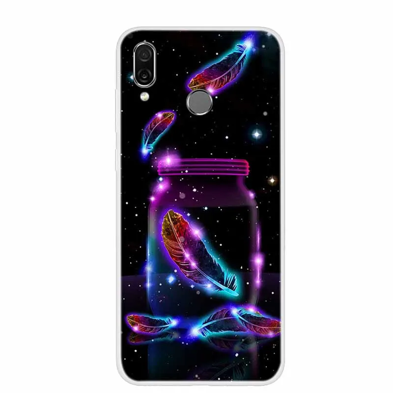 Chic Floral & Animal Print Soft TPU Silicone Case for Huawei Honor Play - 6.3 Protective Phone Cover