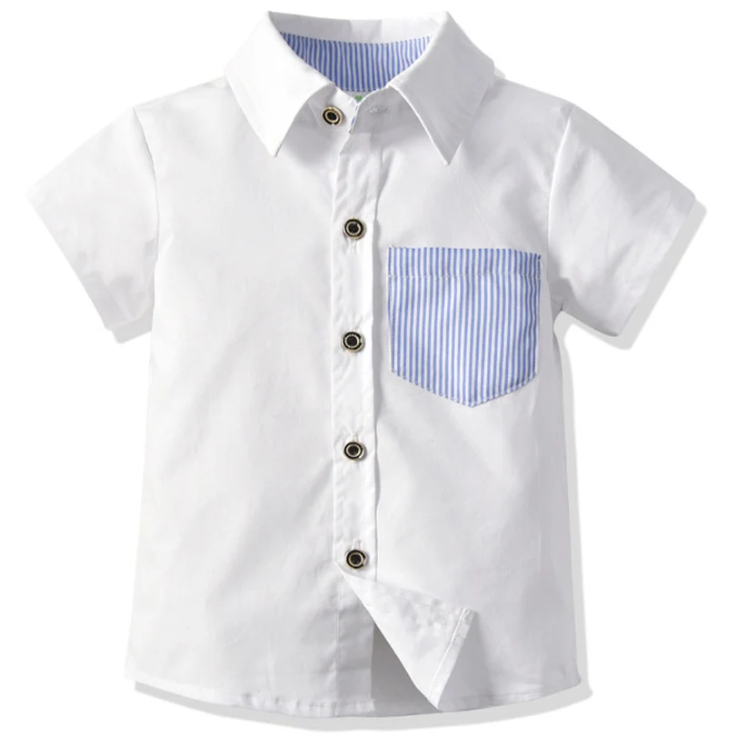 

Kid Boys Shirts 2019 Autumn Spring Long Sleeve Solid Toddler Shirts For Boys Cotton Formal Dress Baby Boy Tops Children Shirts