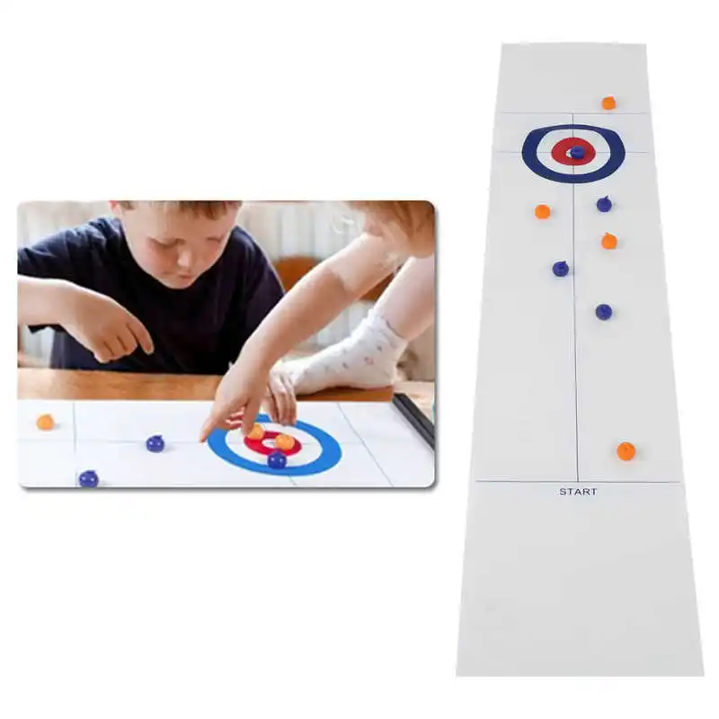 Familien Curling Tischspiel Adult Training Kinder Tabletop Ball Game Toy Set De 