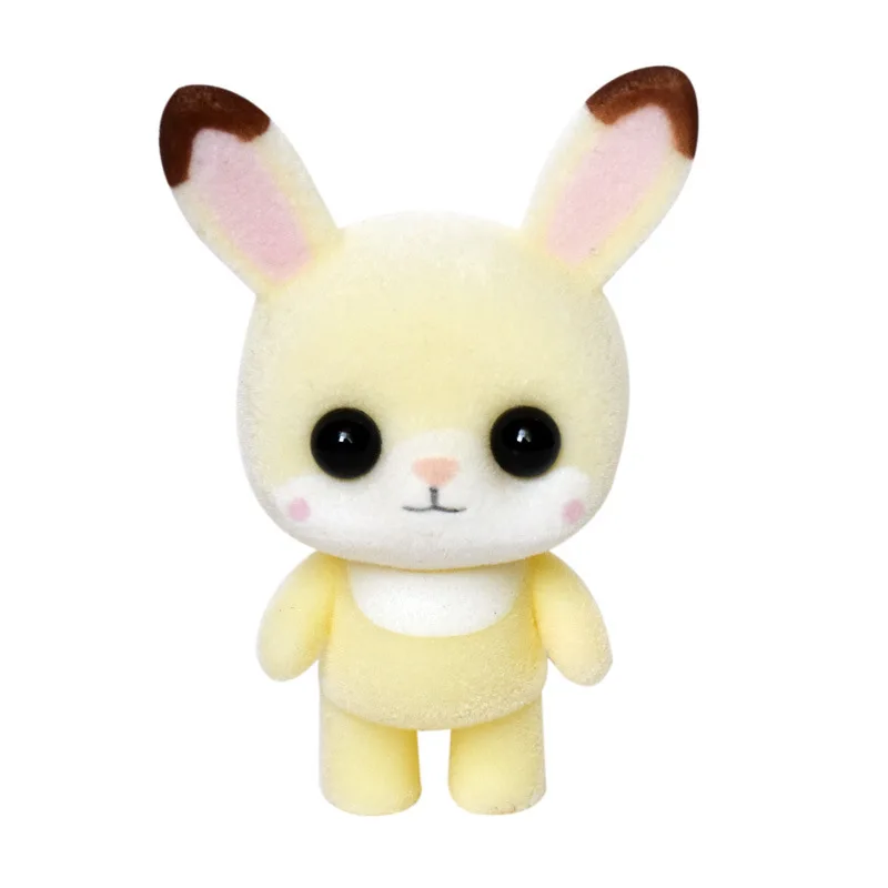 

Plastic Flocking Beige Rabbit Doll Birthday Creative Gifts Children Toys
