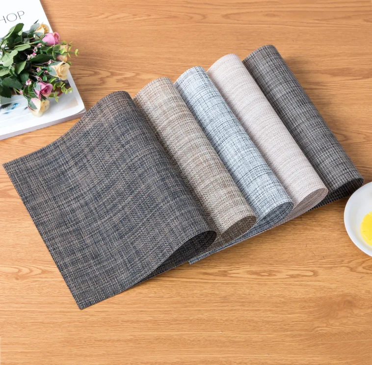 4 шт. ПВХ прямоугольное судно подставка горячий обеденный столовый коврик для