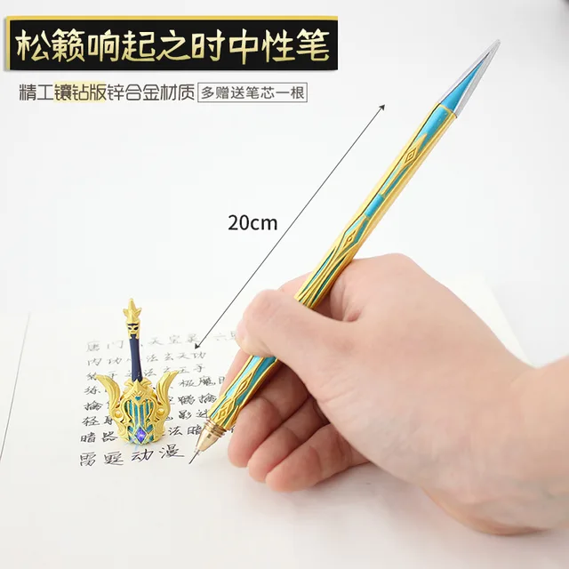 Anime Genshin Impact Cosplay Stationery Weapons Tartaglia Arataki Itto Raiden Shogun Thomas Sword Sign Pens Props songlaixiangqi