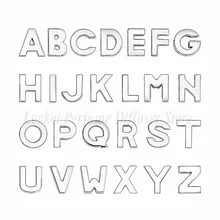 1 шт. A-Z 10 мм Серебряный цвет простые скользящие буквы талисманы подходят DIY Браслет ошейник для домашних животных женские рождественские подарки