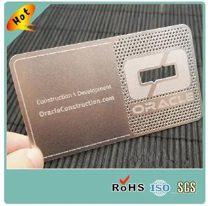 По индивидульному заказу, в форме кредитной карты размер матовый из нержавеющей стали металлические визитки