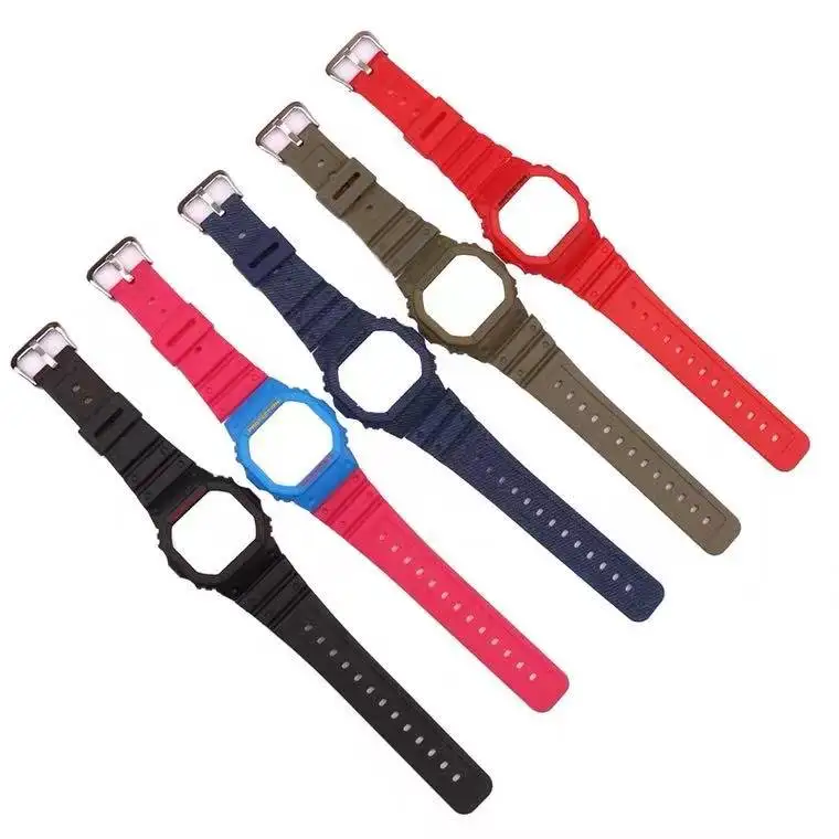 rubber resin replaceable strap for G shock dw5600 watch case and band | Наручные часы