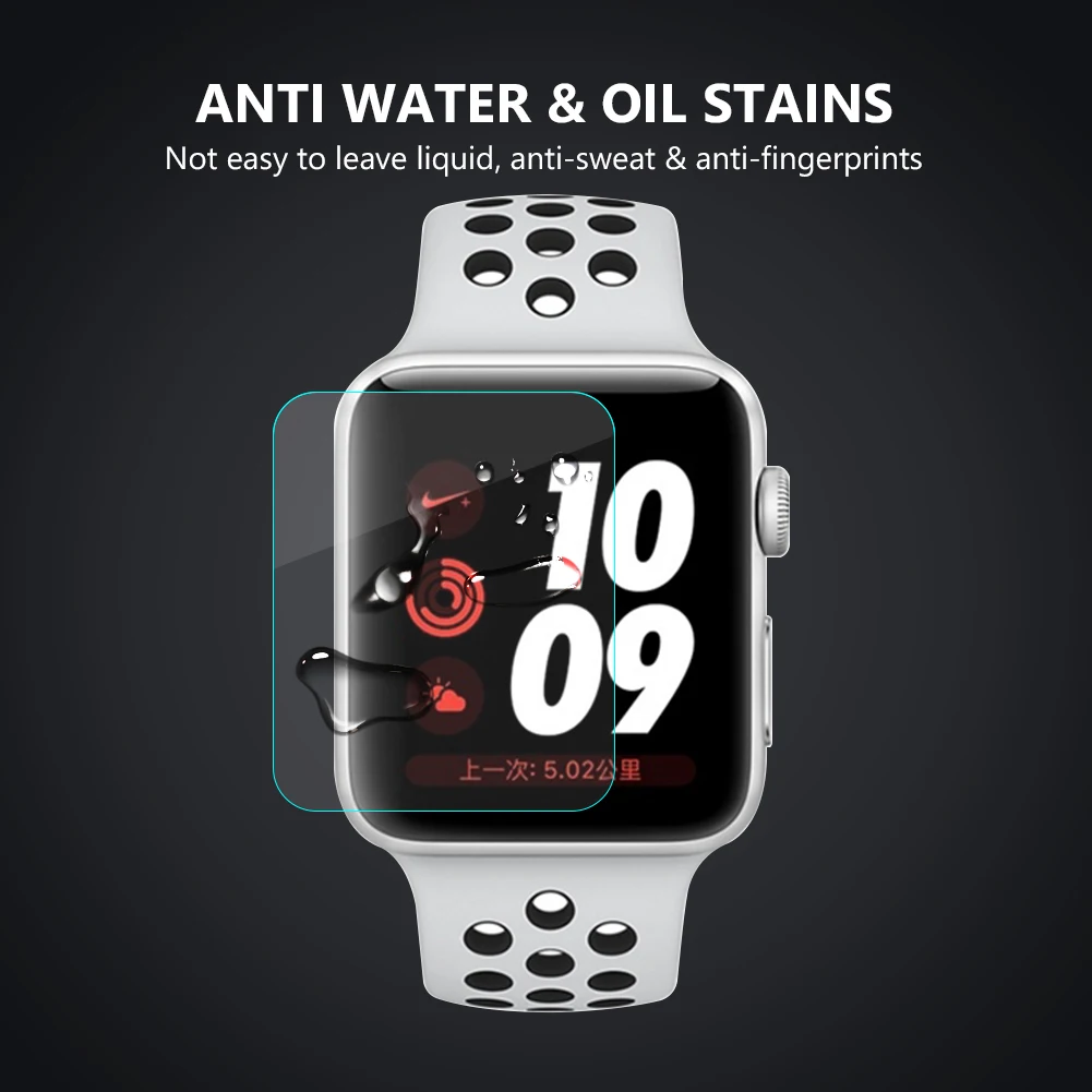 HD Экран Proetctor для наручных часов Apple Watch 38 мм/42 мм, версия 1, 2, 3 0,3 мм защитная пленка из закаленного стекла Smartwatch Экран защиты