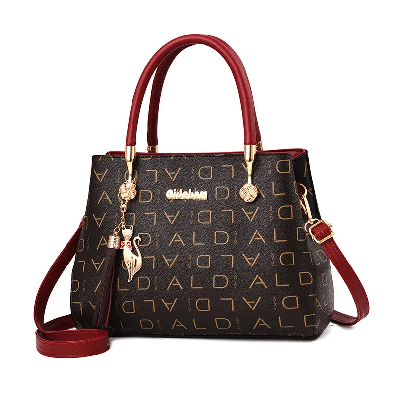 

Letter Printing Shoulder Bags for Women Brown Color Luxury Designer Brand Handbags Monogrammed New Fashion Sac