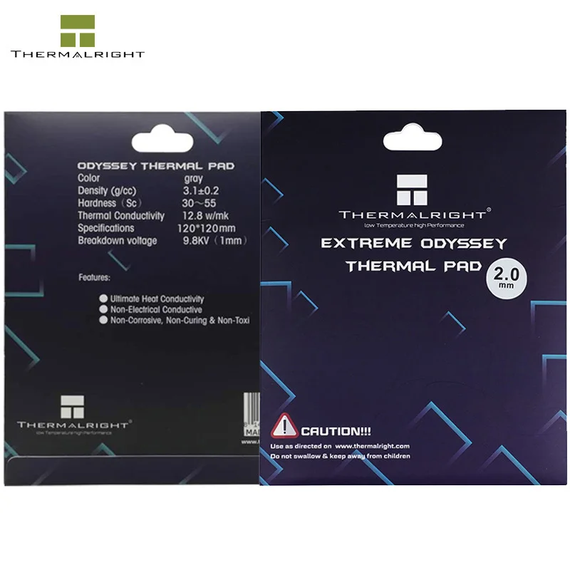 Thermalright ODYSSEY 120x120MM 0.5mm/1.0mm/1.5mm/2.0mm Thermal Pad Non Conductive Chipset Memory GPU Card Mat 12.8W/mk | Компьютеры и