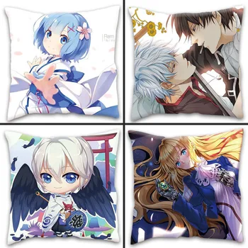 

1pcs 45x45cm Different World Magic Road Hatsune Polyester Peachskin Pillowcases Waist Pillow Cover Decorative Pillows Cover