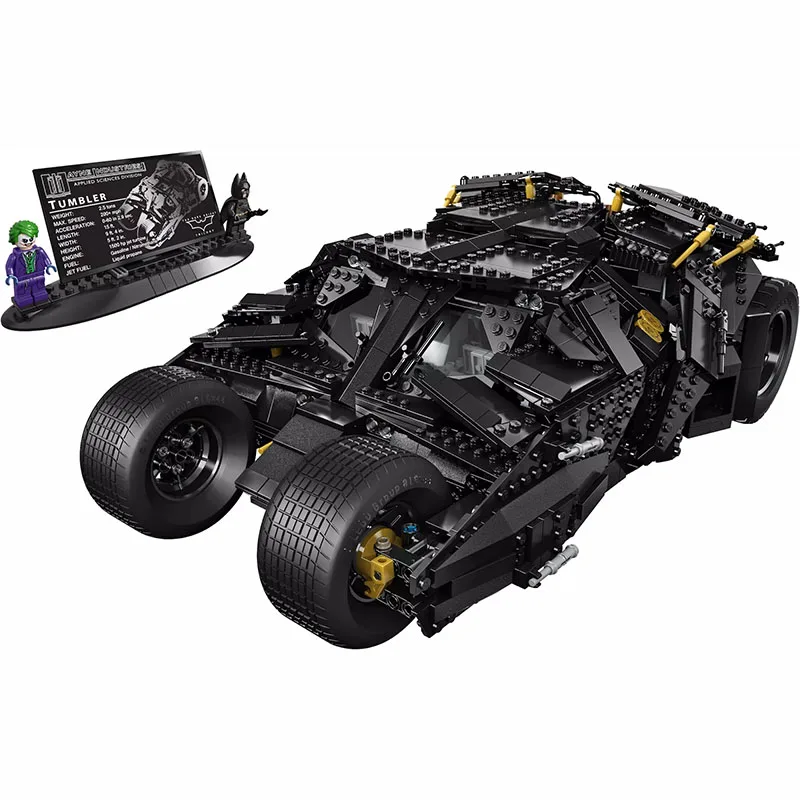 1969Pcs Super Herose Building Blocks 07060 Compatible 76023 Batmobile The Tumbler Christmas Gift Bricks Toys