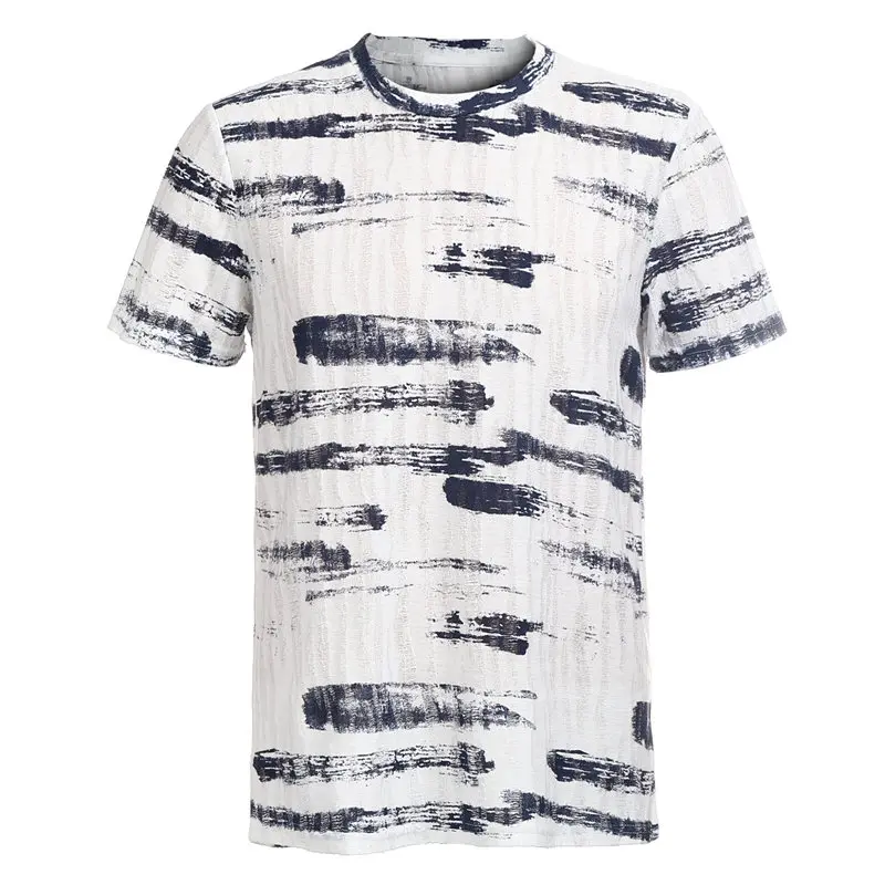NEGIZBER 2019 New Top Tees Men Fashion Casual 100 Cotton Camouflage Print T Shirt Men Slim Fit Short Sleeve Funny T-Shirt Men