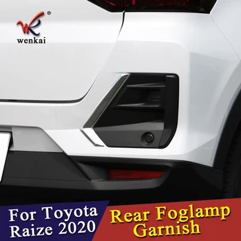

For Toyota Raize 2020 ABS Chrome Rear Fog Light Lamp Decor Cover Strips Car Exterior Accessories