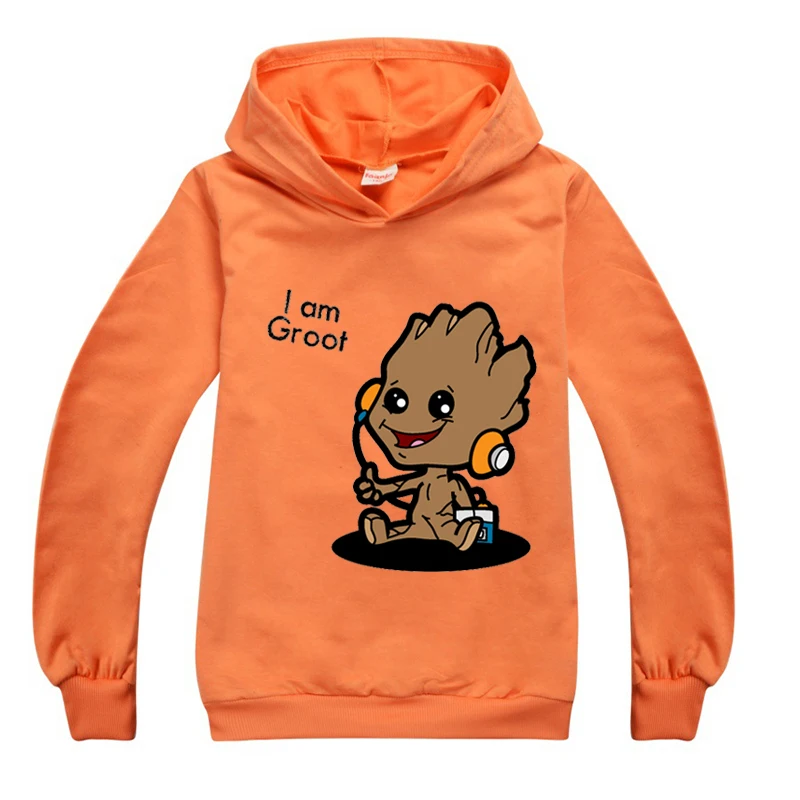 Fall Sweater for Girls Baby I Am Groot Boy Sweatshirt Hoodies Tops Clothes Halloween Long Sleeve Kids Cartoon Children hoodies for a boy Hoodies & Sweatshirts