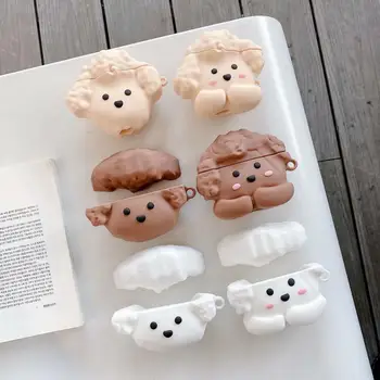 

For Airpods Case 3D Cute Cartoon dog Silicone Wireless Bluetooth Earphone Case For Apple Airpods 2 3 pro Protective Cover Box