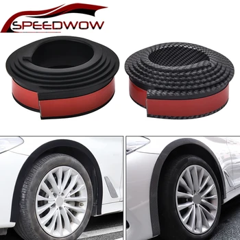 

SPEEDWOW Universal Car Mudguard Trim Wheel Arch Protection Moldings For Most Cars Trucks SUVs Car Styling Moulding 1.5Mx3.8CM