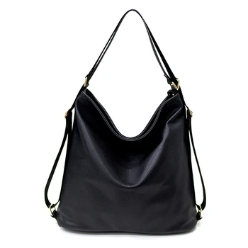 

LKEEP Multi-function Leather Women Bags Luxury Backpacks Hobos Designer Shoulder Bag Fashion Ladies Leather Bags