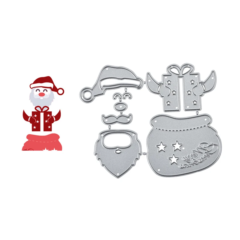 

Santa Claus Christmas Dies Metal Cutting Dies 2019 for Card Making Scrapbooking Die Embossing Cuts Stencil Craft Dies