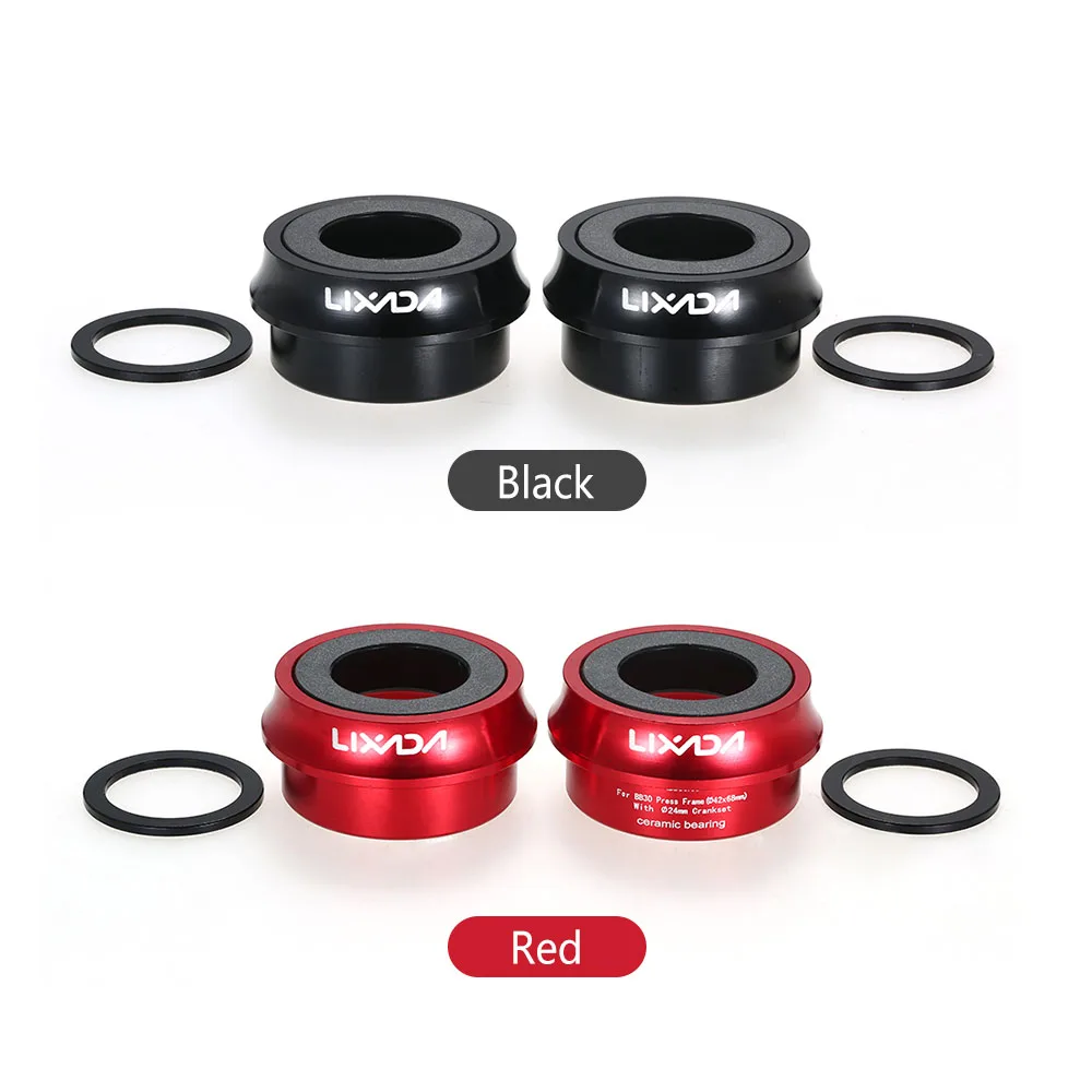 

Hot New Bike Crank Set Bearing Axis Parts Bicycle Cycling Press Fit Bottom Bracket Cup Aluminum Alloy 66mm/72mm BB Cup