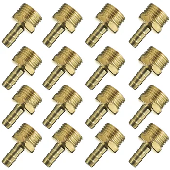 

20pcs Pipe Adapter Practical Durable Garden Hose Connector Metal Adapter Pipe Connector Brass Pipe Fittings