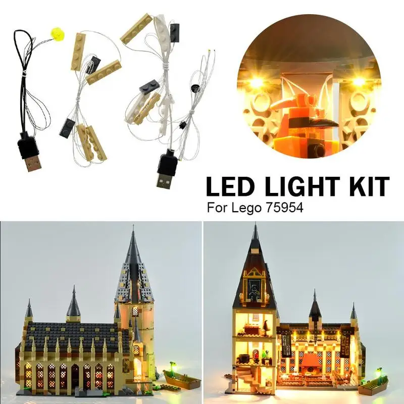 

LED Light Kit For Lego 75954 Compatible Hogwarts Great Hall Building Blocks Light Children Assembled Building Blocks Kit Toy