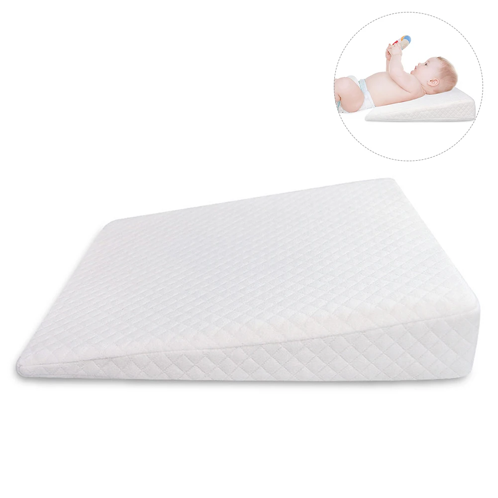 

Memory Resilience Cotton Detachable Slope Shaped Shaping Pillow Milk Anti-Reflux Pillow For Baby